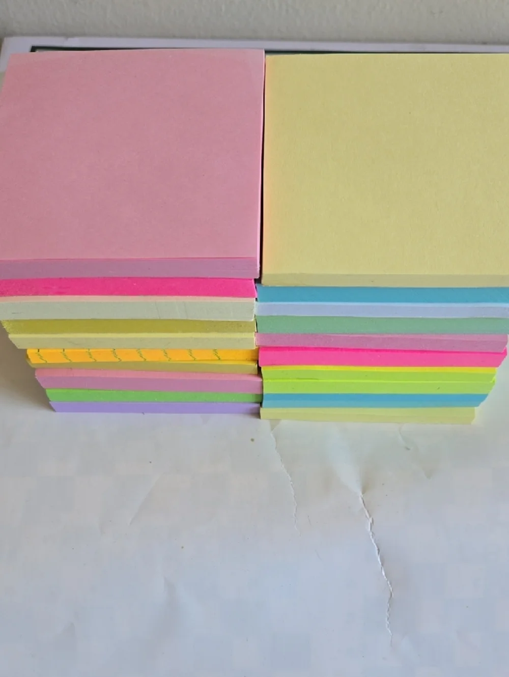 Neon & Pastel Sticky Note Set - Multi-Color Pack & Sharpies - Picture 2 of 2